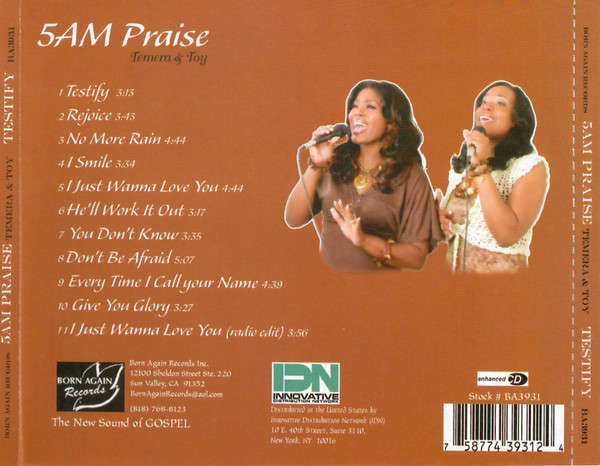 CD - 5AM Praise Temera & Joy - Testify