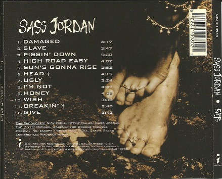 CD - Sass Jordan - Rats