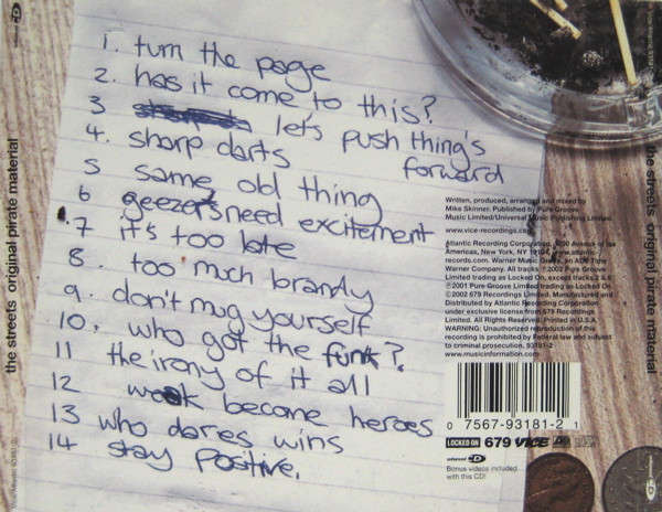 CD - The Streets - Original Pirate Material