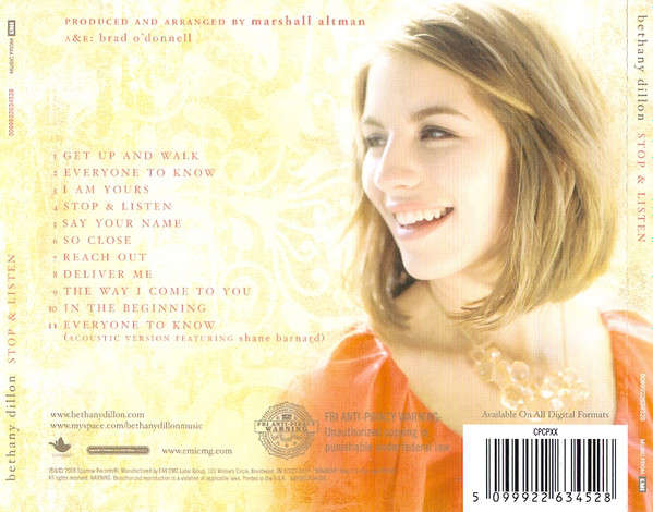 CD - Bethany Dillon - Stop & Listen