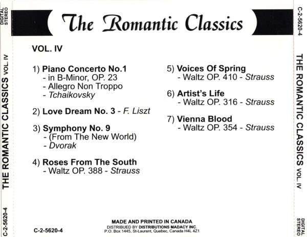CD - Various - The Romantic Classics Vol. IV