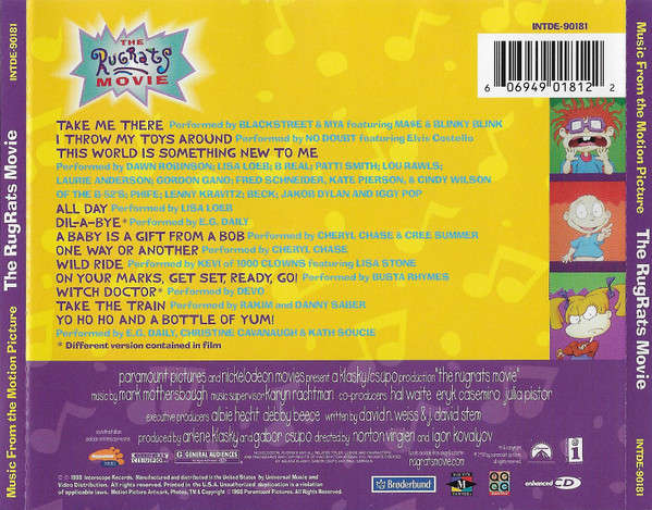 CD - Various -  Music From The Motion Picture The Rugrats Movie