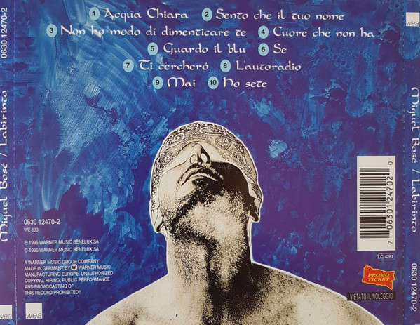 CD - Miguel Bosé - Labirinto