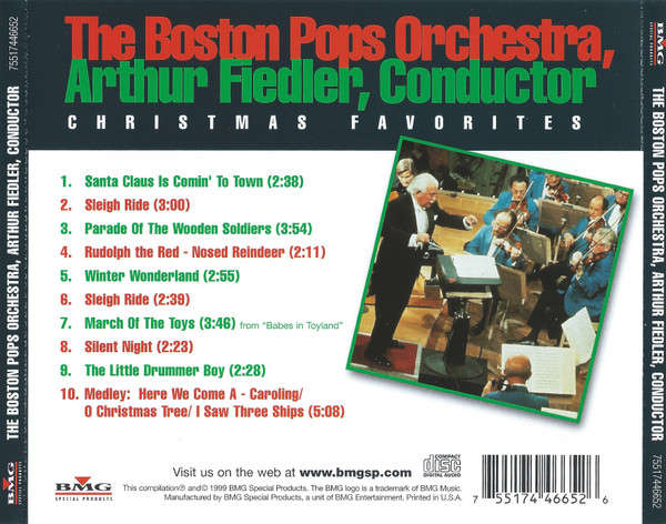 CD - The Boston Pops Orchestra, Arthur Fiedler - Christmas Favorites