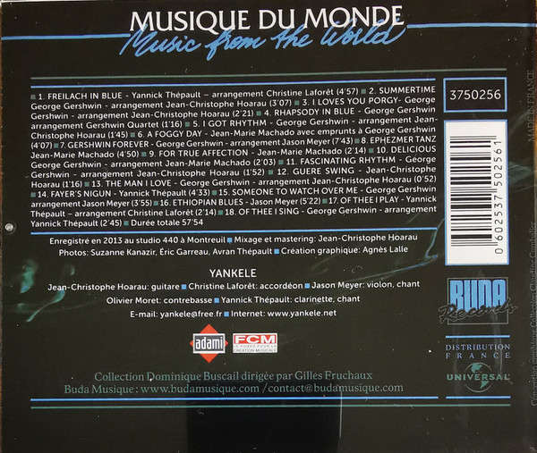 CD - Yankele, Gershwin - Rhapsodie Klezmer