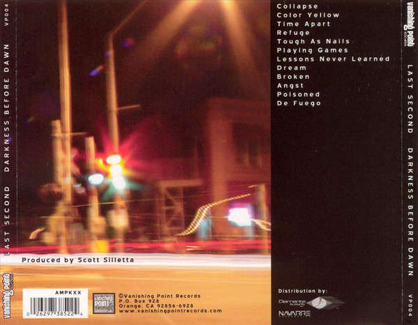 CD - Last Second - Darkness Before Dawn (New Sealed)