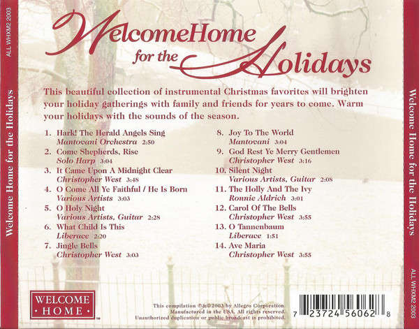 CD - Various - Welcome Home For The Holidays