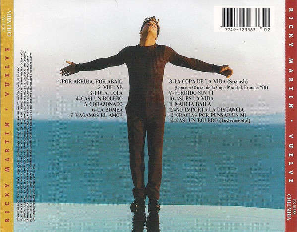 CD - Ricky Martin - Vuelve
