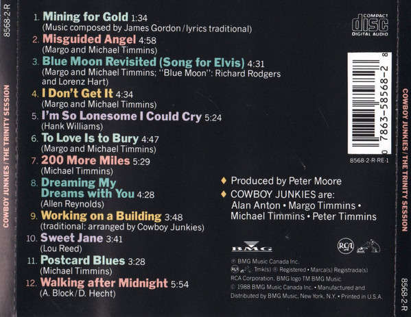 CD - Cowboy Junkies  The Trinity Session