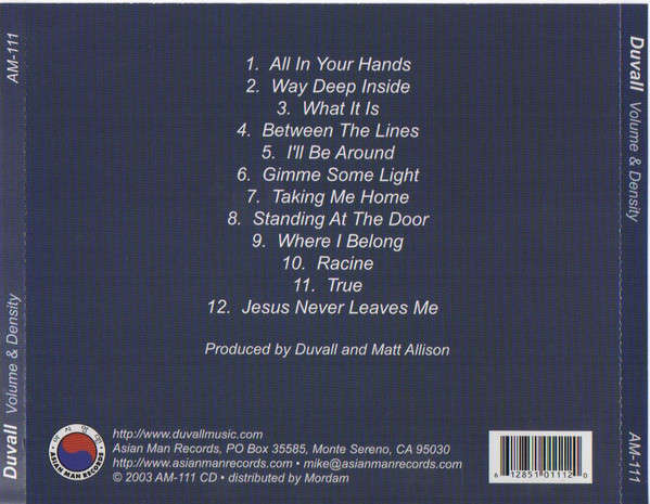 CD - Duvall - Volume & Density
