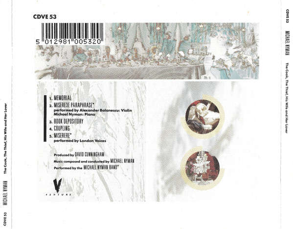 CD - Michael Nyman - The Cook, The Thief, His Wife And Her Lover