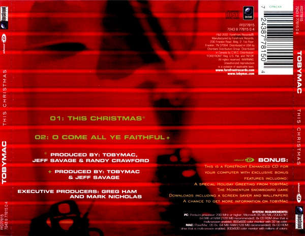 CD - TobyMac - This Christmas