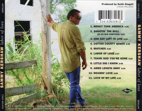 CD - Sammy Kershaw - Labor Of Love