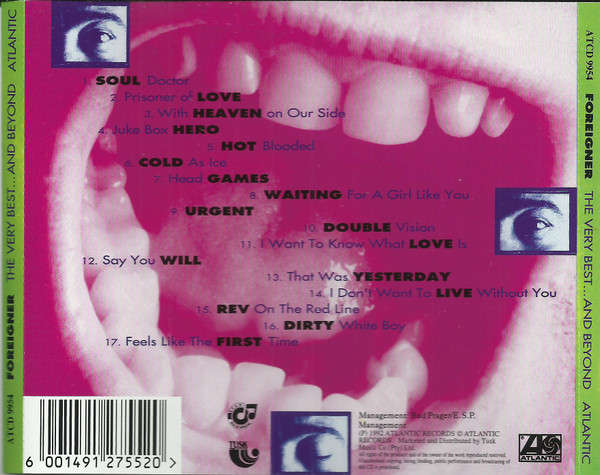 CD - Foreigner - The Very Best...And Beyond
