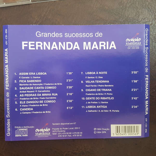 CD - Fernanda Maria - Grandes Sucessos