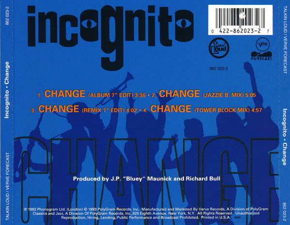 CD - Incognito - Change