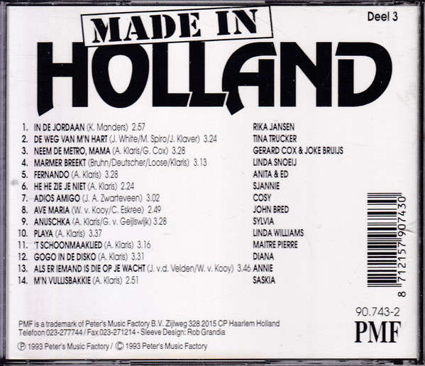 CD - Various - Made In Holland Deel 3