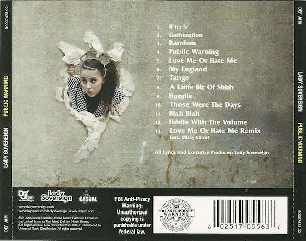 CD - Lady Sovereign - Public Warning