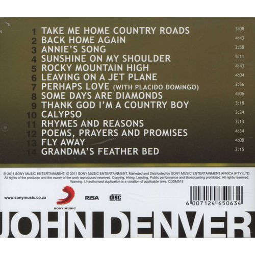 CD - John Denver - 14 Great Hits - CDSM518