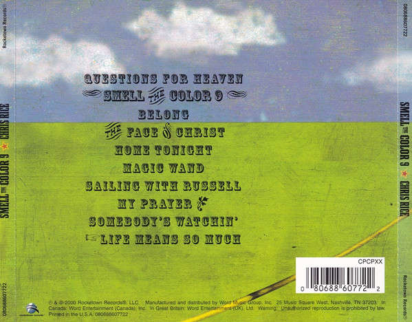 CD - Chris Rice - Smell The Color 9