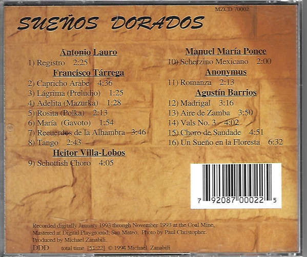 CD - Michael Zanabili - Suenos Dorados