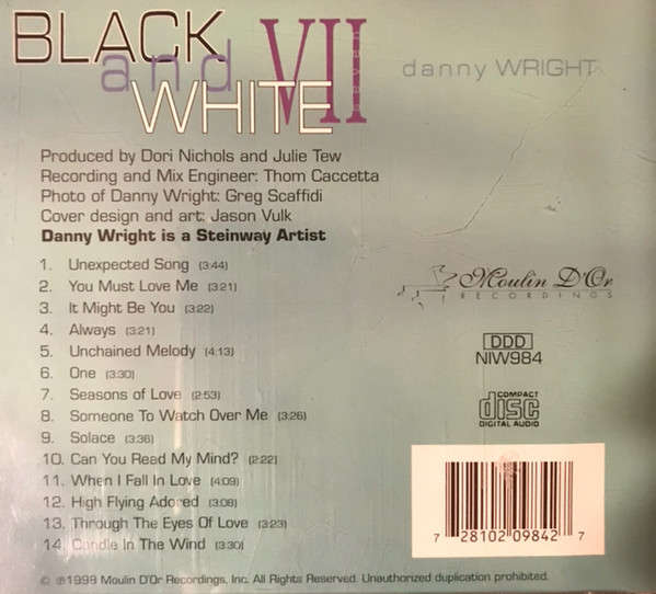 CD - Danny Wright - Black And White Seven
