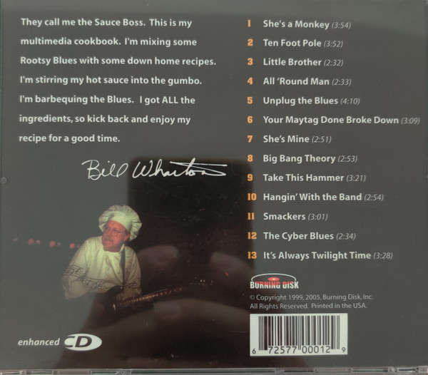 CD - Bill Wharton And The Ingredients  Recipes (New Sealed)