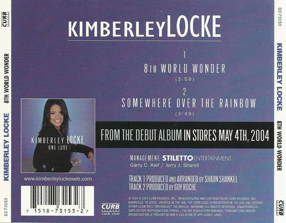 CD - Kimberley Locke - 8th World Wonder