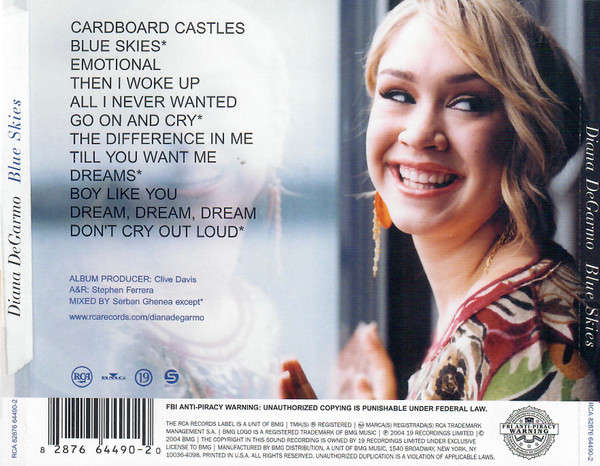 CD - Diana DeGarmo - Blue Skies