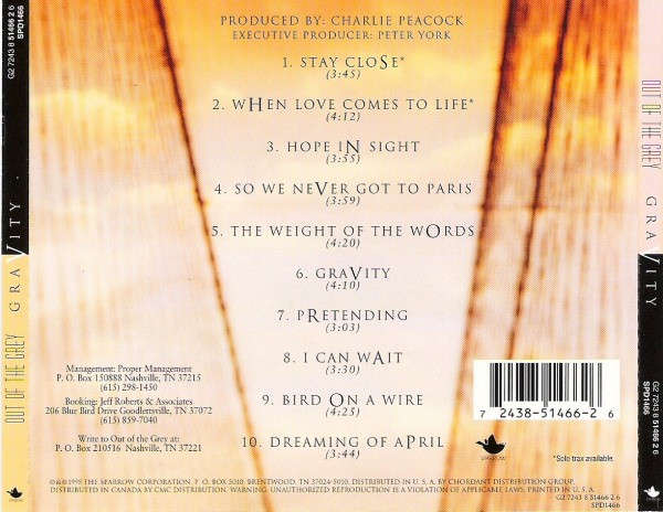 CD - Out Of The Grey  Gravity