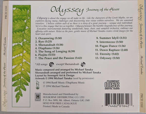 CD - Michael Tanaka - Odyssey: Journey Of The Heart