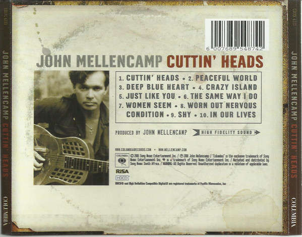 CD - John Mellencamp - Cuttin' Heads