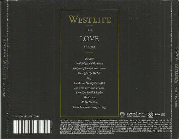 CD - Westlife - The Love Album