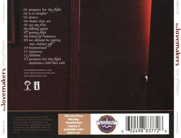 CD - The Lovemakers - Times Of Romance