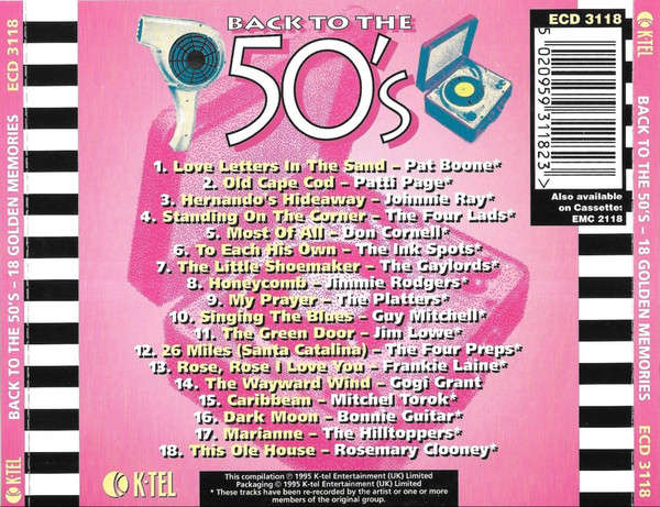 CD - Back To The 50's - 18 Golden Memories