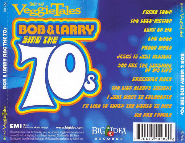 CD - Veggietales - Bob & Larry Sing The 70s (New Sealed)