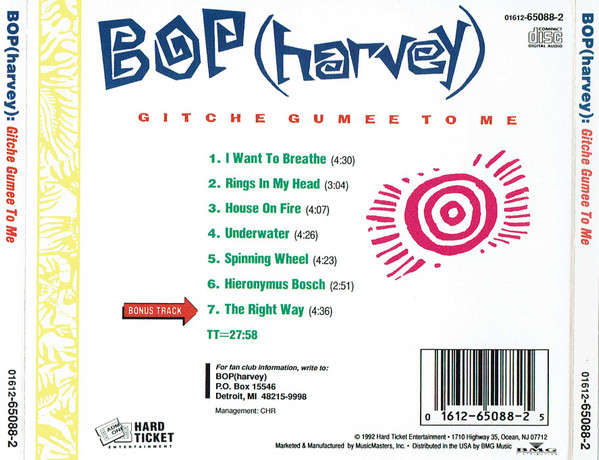 CD - Bop (harvey) - Gitche Gumee To Me