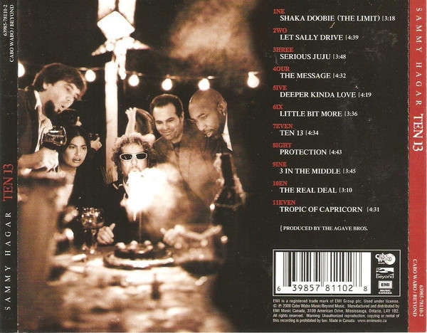 CD - Sammy Hagar - Ten 13 (New Sealed)