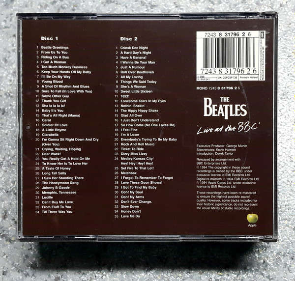 CD - The Beatles - Live At The BBC (2cd)