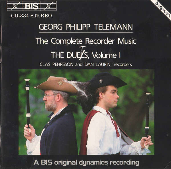 CD - Georg Philipp Telemann - Clas Pehrsson, Dan Laurin - The Complete Recorder Duets, Volume I