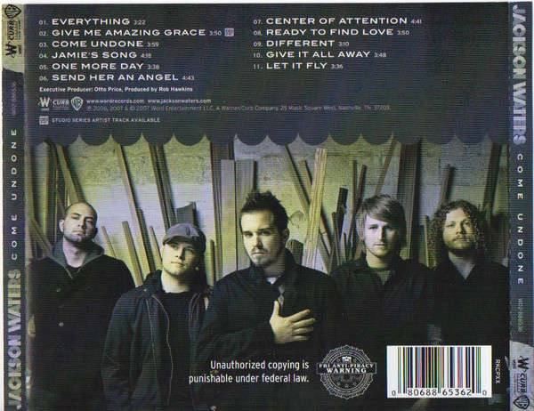 CD - Jackson Waters - Come Undone