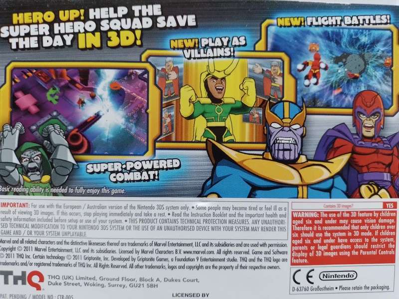 Nintendo 3DS - Marvel Super Hero Squad The Infinity Gaunlet
