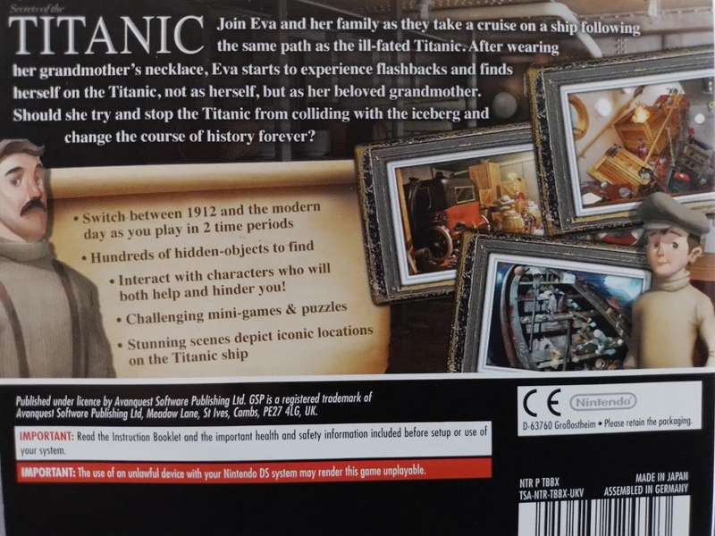 Nintendo DS - Secrets of The Titanic