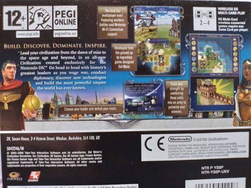 Nintendo DS - Sid Meyer's Civilization Revolution