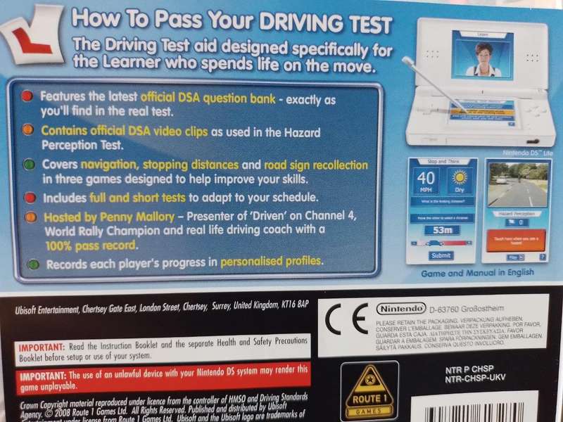 Nintendo DS - How To Pass Your Driving Test (UK)
