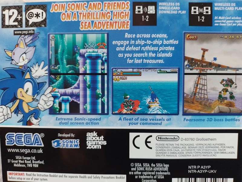 Nintendo DS - Sonic Rush Adventure