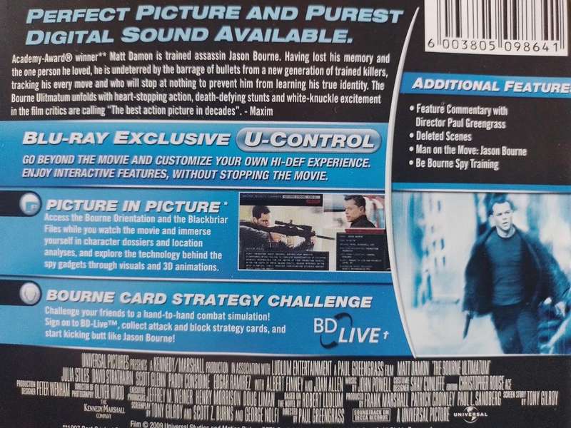 Blu-ray - The Bourne Ultimatum