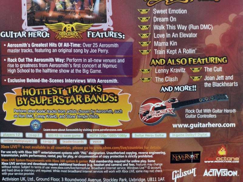 Xbox 360 - Guitar Hero Aerosmith