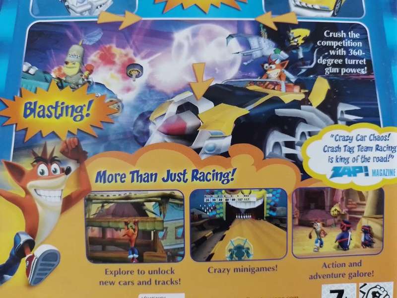 PS2 - Crash Tag Team Racing - Platinum