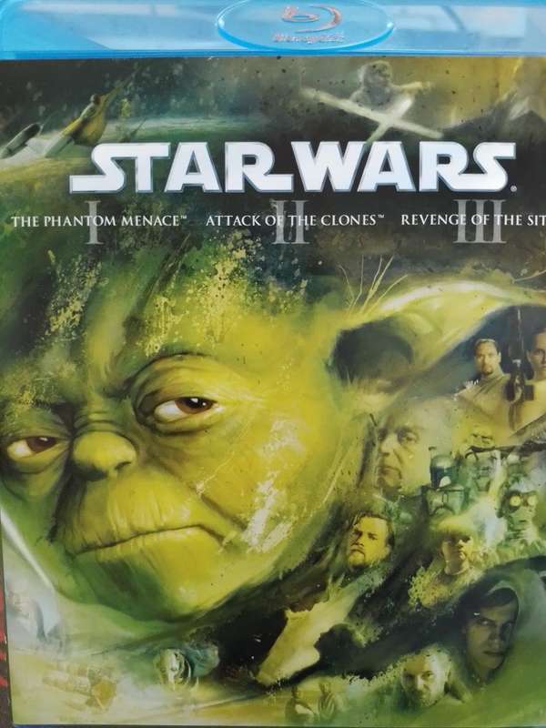 Blu-ray - Star Wars Prequel Trilogy Phantim Menace Attack of the Clones Revenge of the Sith